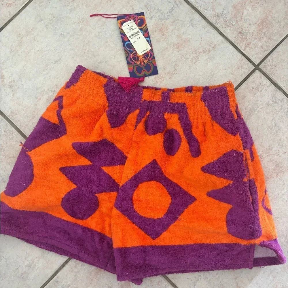 Rianna + Nina Mesogios Palmira Beach hot Short dress pants terry cloth designer - Picture 10 of 12